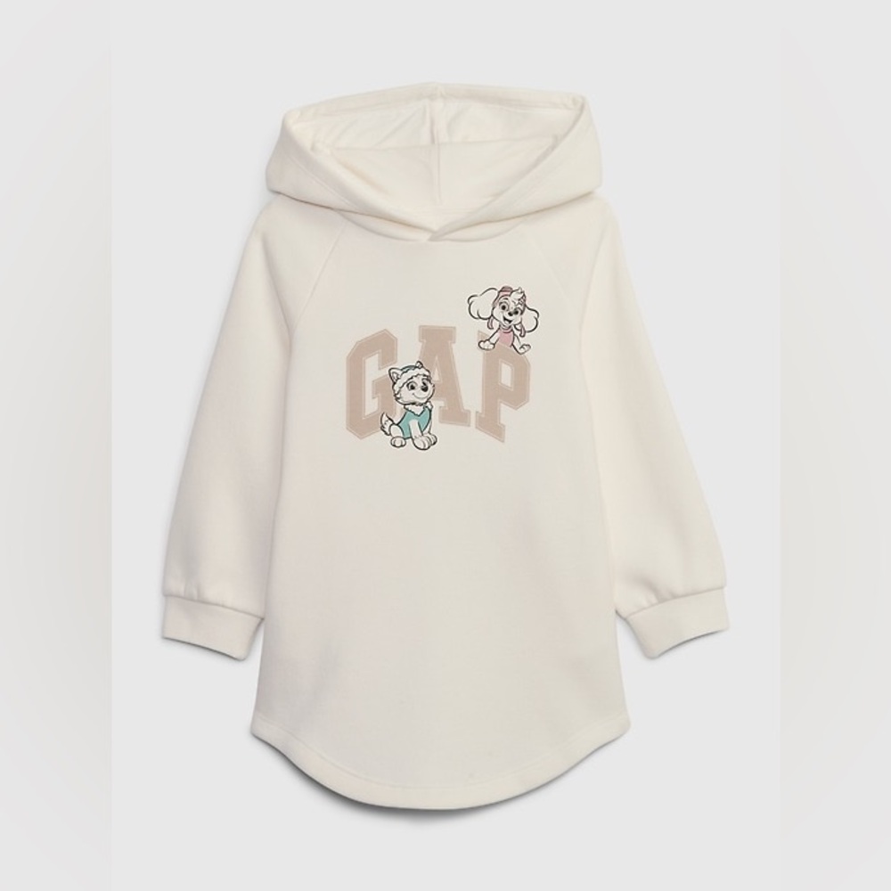 GAP Toddler Paw Patrol Logo Graphic Sweatshirt Dress hoodie Skye Everest girl 3T